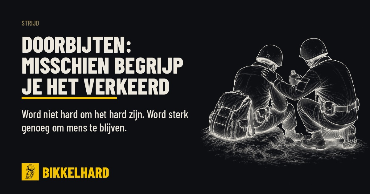 Doorbijten: misschien begrijp je het verkeerd