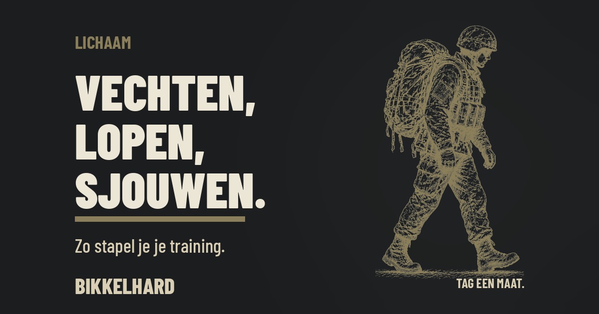Vechten, lopen, sjouwen: zo stapel je je training